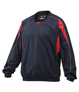 Mizuno Pロゴ付きレッドジャケット JM Mizuno Pロゴ付きレッドジャケット JM
